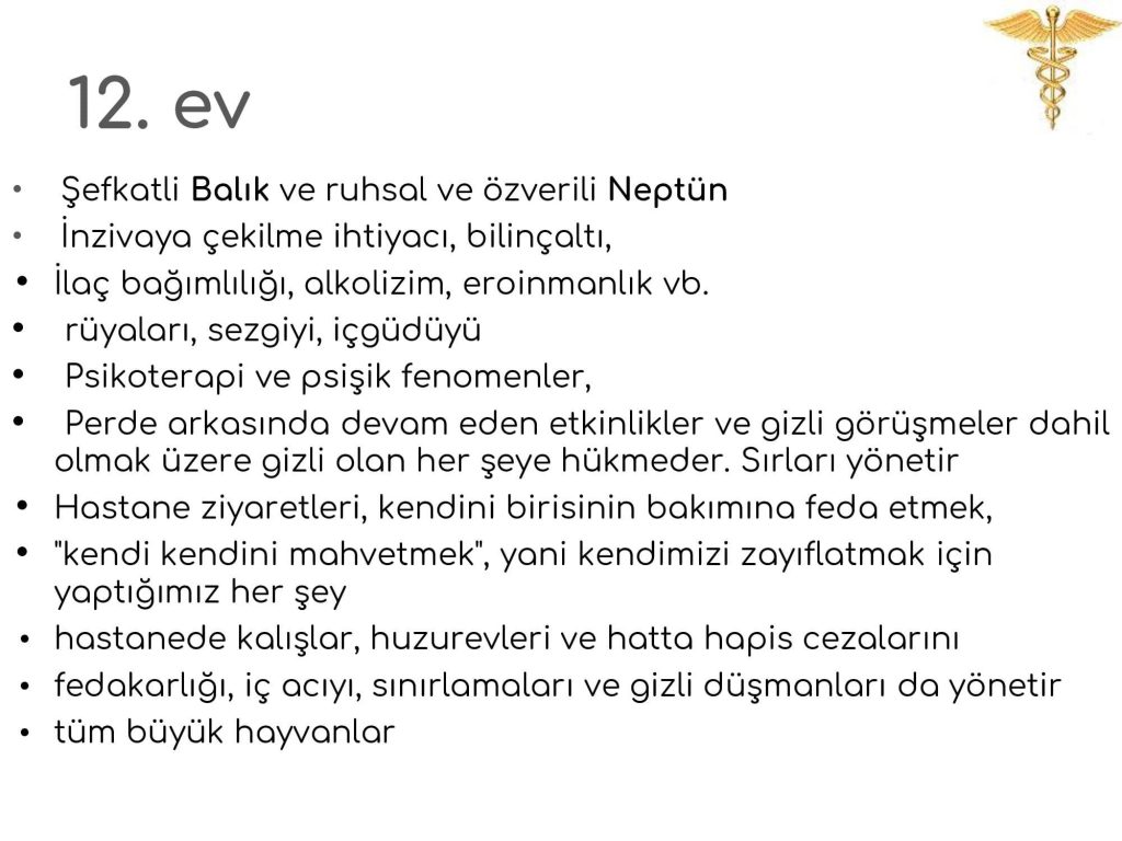 Evler HERMETİK GÖKİLİM OKULU Astroloji Kadim Bir İlimdir
